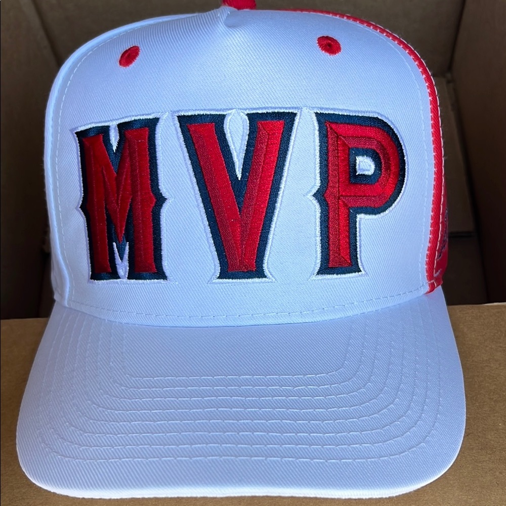 Angels Red and White Cap